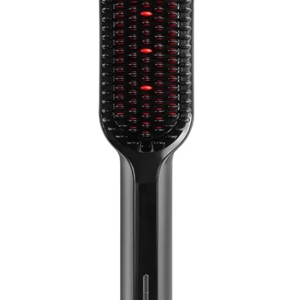 Black and Red Hair Straightening Brush as seen on tik tok shop